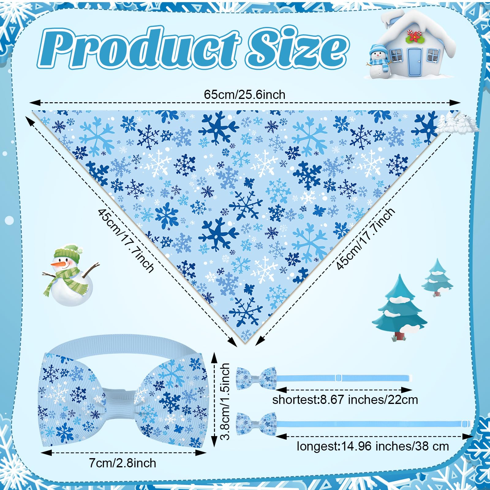 Sanwuta snowflake bandana pattern brightens photos during winter outings.