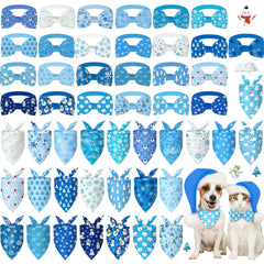 Sanwuta winter dog bandana with snowflake pattern adds festive look.