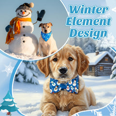 Sanwuta adjustable dog bow tie ensures secure fit and stylish flair.