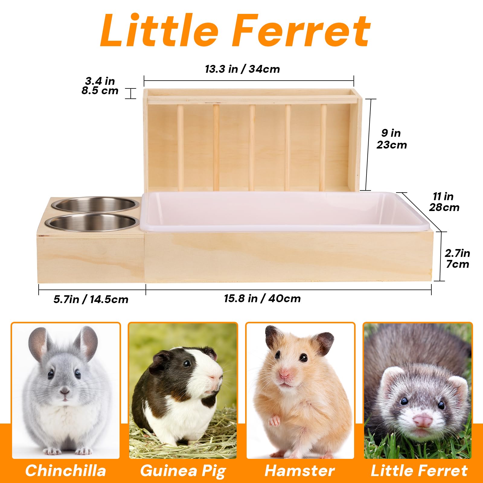 SANXHAMSTER 3 in 1 Rabbit Hay Feeder capacity highlight shows ample hay storage