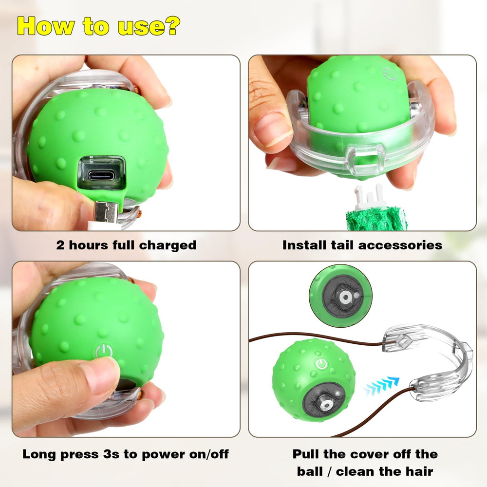 Saolife interactive cat ball packaging with 12-month guarantee emphasizes trusted support.