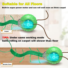Saolife interactive cat ball paw touch wake-up demonstrates easy reactivation for continued play.