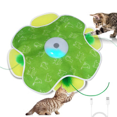 Saolife motion-activated cat toy engages indoor cats in exercise.