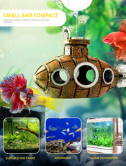 SARDVISA safe resin submarine showcases hand-painted detail without harming water quality.
