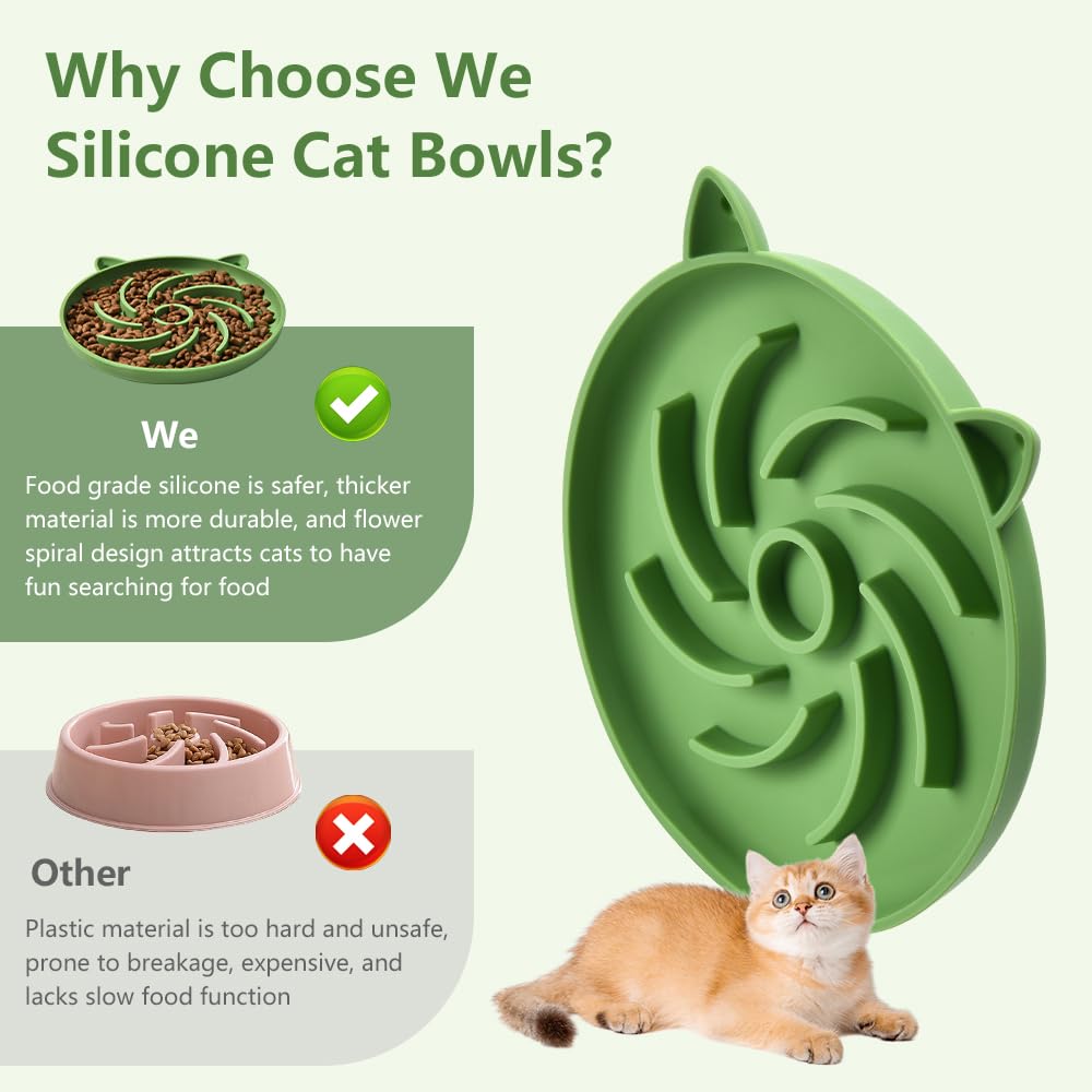 Sarnxgr silicone slow feeder bowl showing anti-slip base for stable feeding.