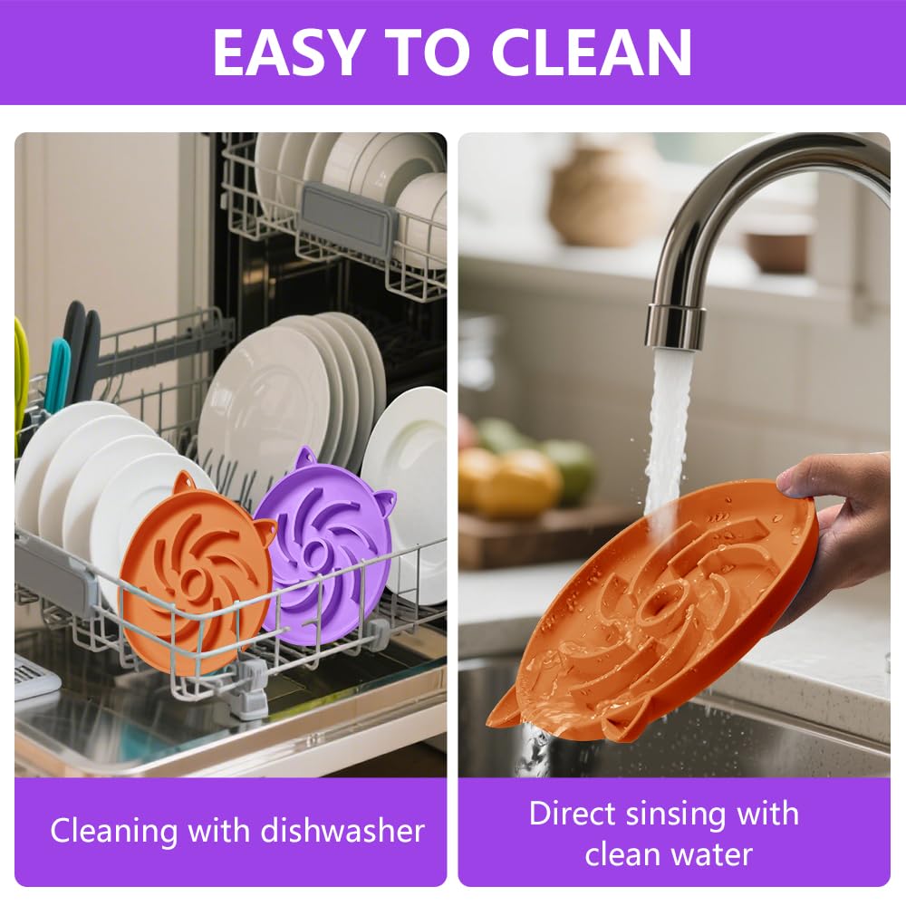 Sarnxgr two-piece orange-purple set makes feeding more inviting