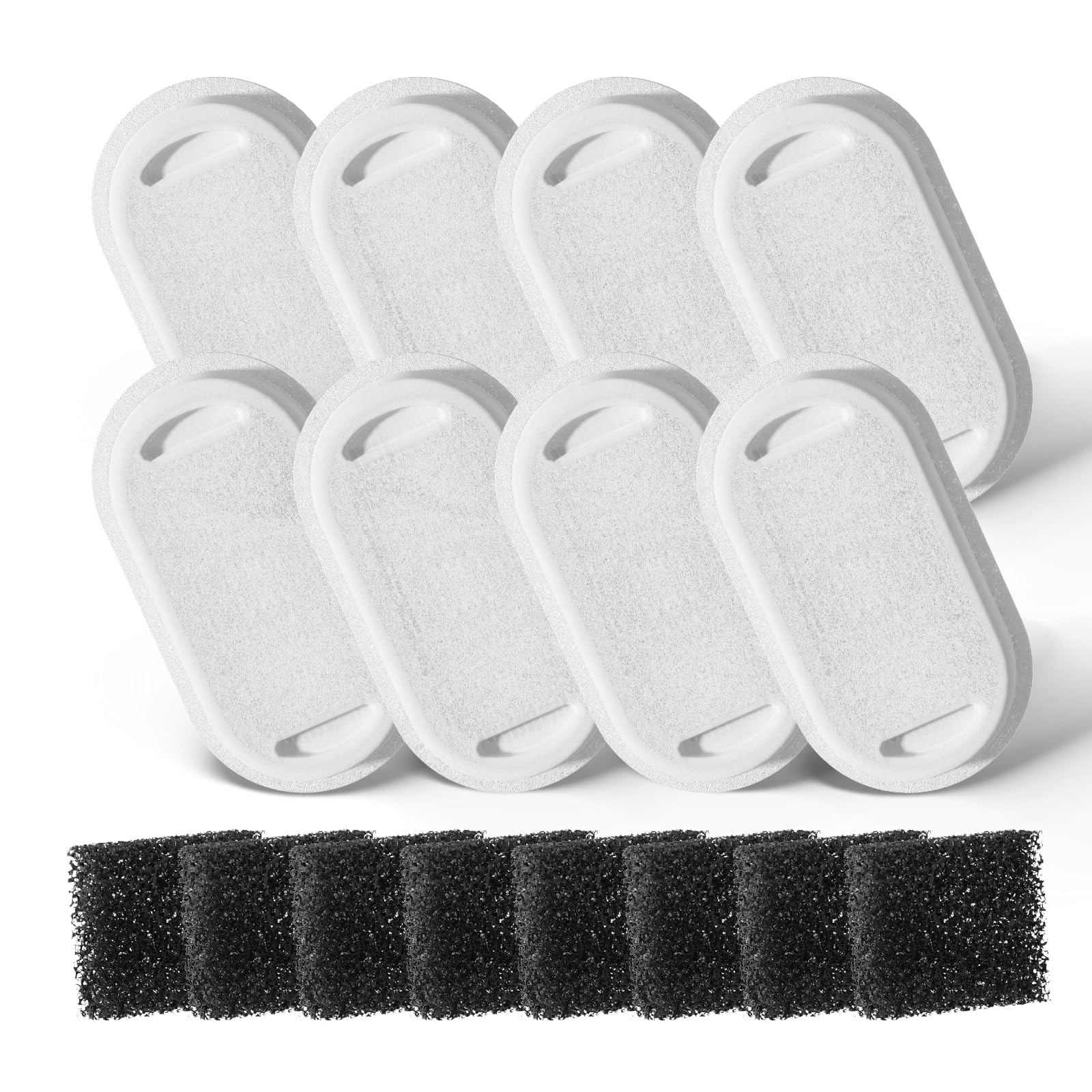 Sarpaws cat fountain filter 8-pack front view promotes fresher water for hydration