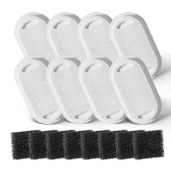 Sarpaws cat fountain filter 8-pack front view promotes fresher water for hydration