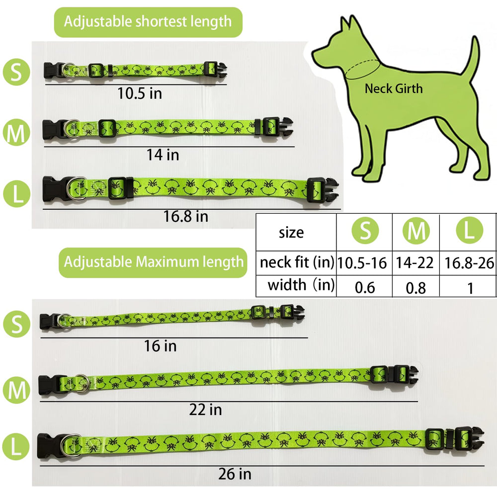 Sarybei Christmas collar D-ring closeup suitable for tags