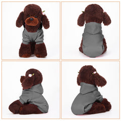 SATINIOR Chihuahua clothes hoodie in gray shows versatile everyday style