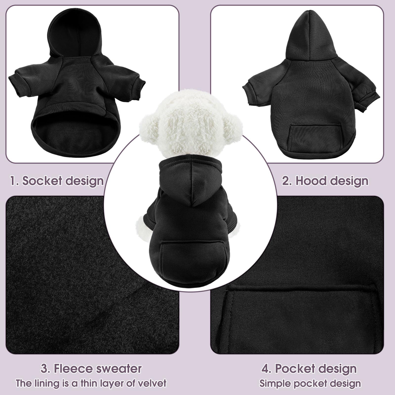 SATINIOR cotton blend hoodie with soft fleece interior for comfortable daily wear