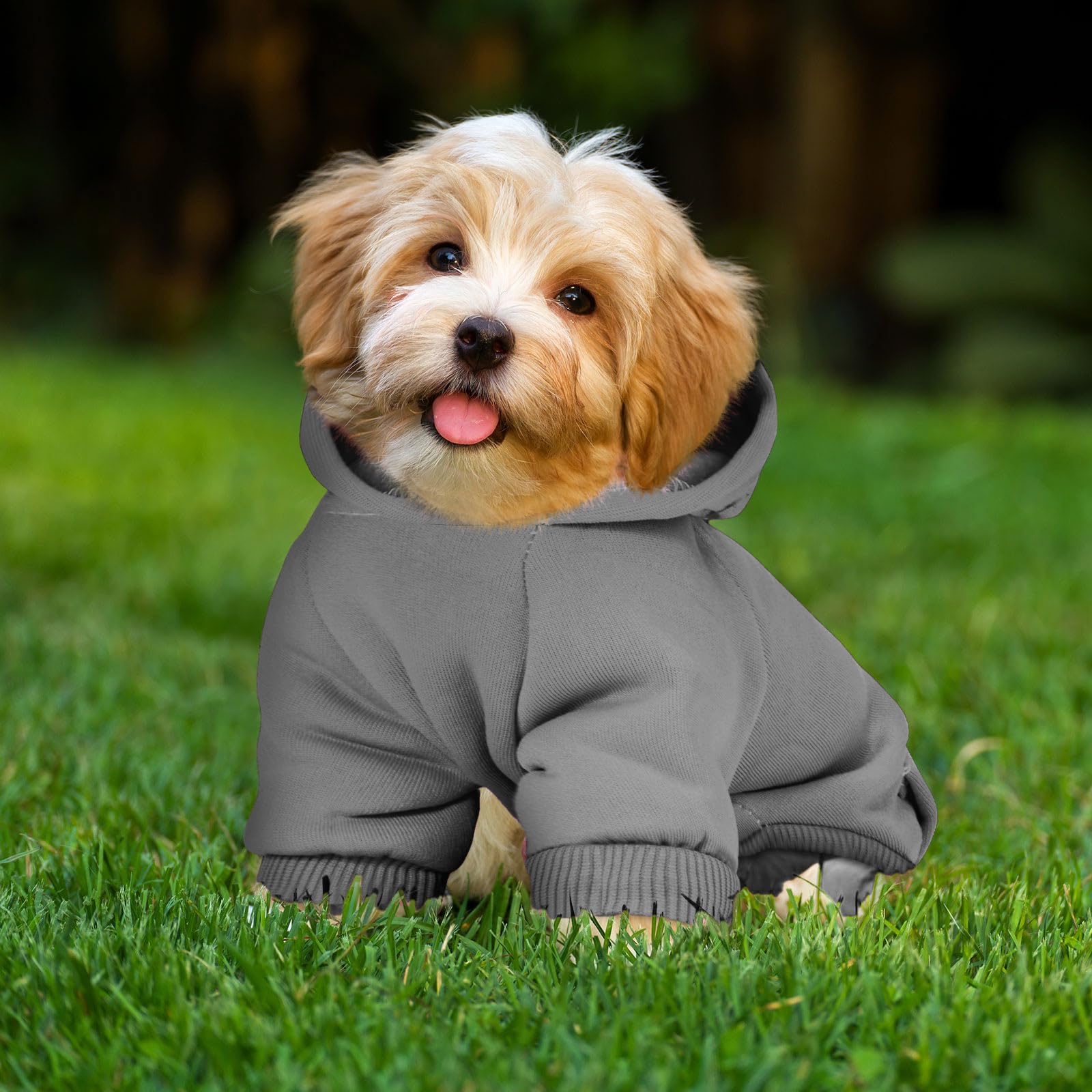 SATINIOR dog hoodie is machine washable for simple care and reuse