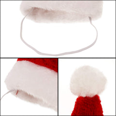 SATINIOR plush pet hat set doubles as holiday photo props