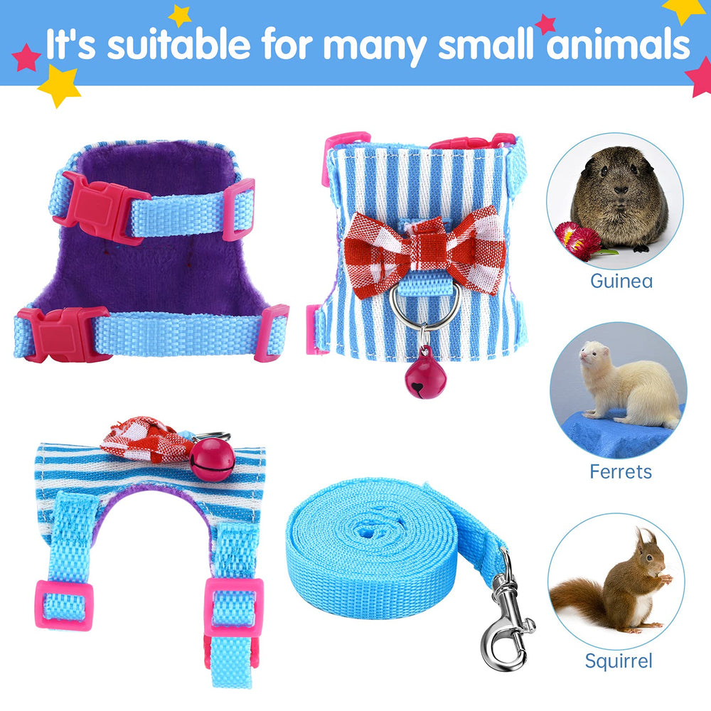 SATINIOR small pet leash bowknot bell enables easy control