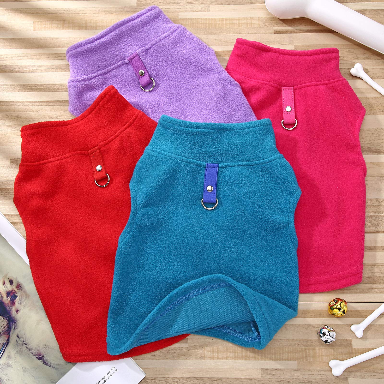 SATINIOR warm knit dog sweater for cold days
