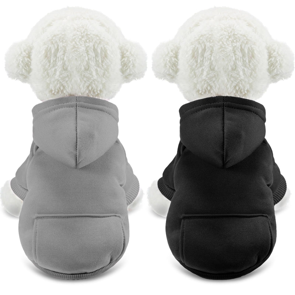 SATINIOR winter dog hoodie with pocket keeps small dogs warm during chilly walks