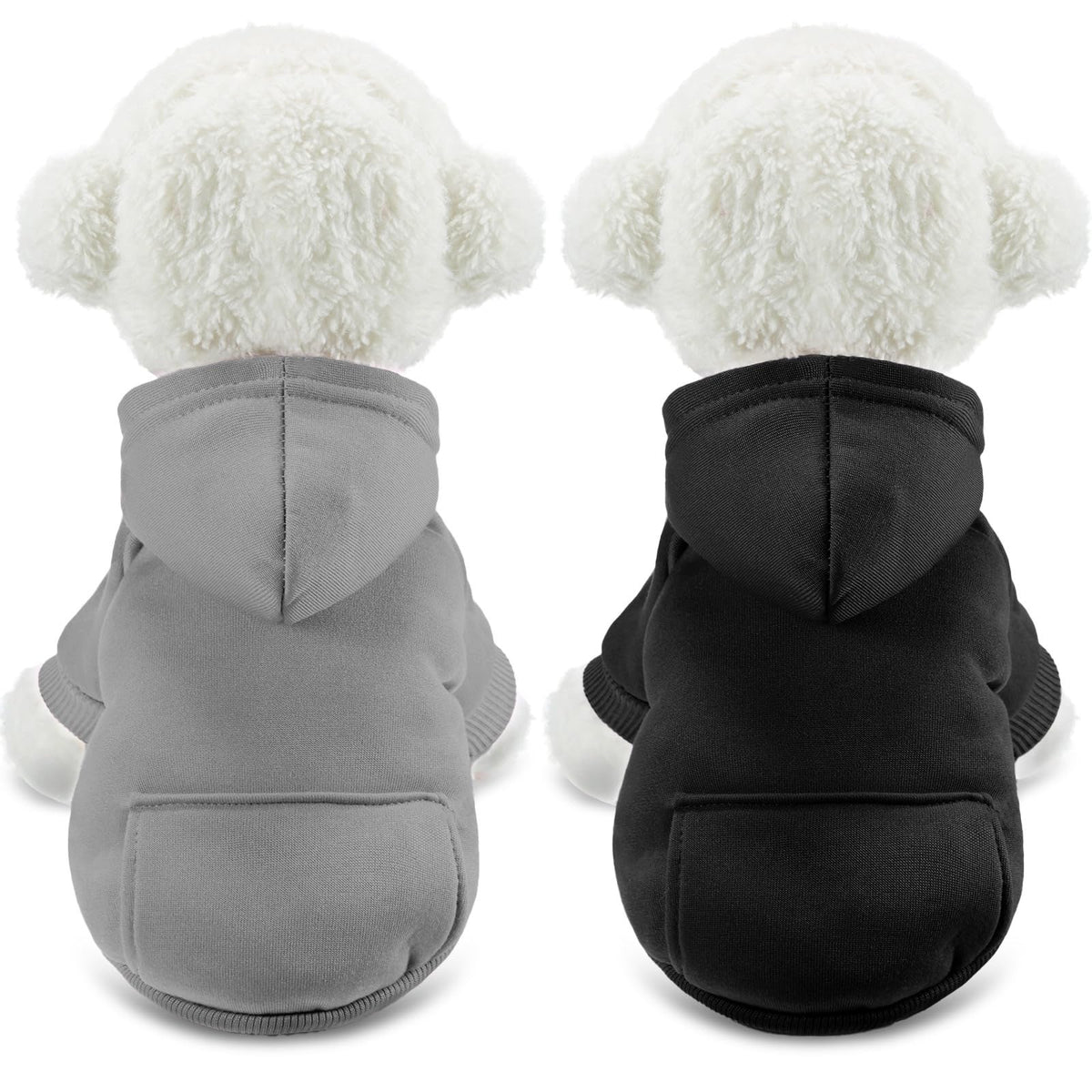SATINIOR winter dog hoodie with pocket keeps small dogs warm during chilly walks