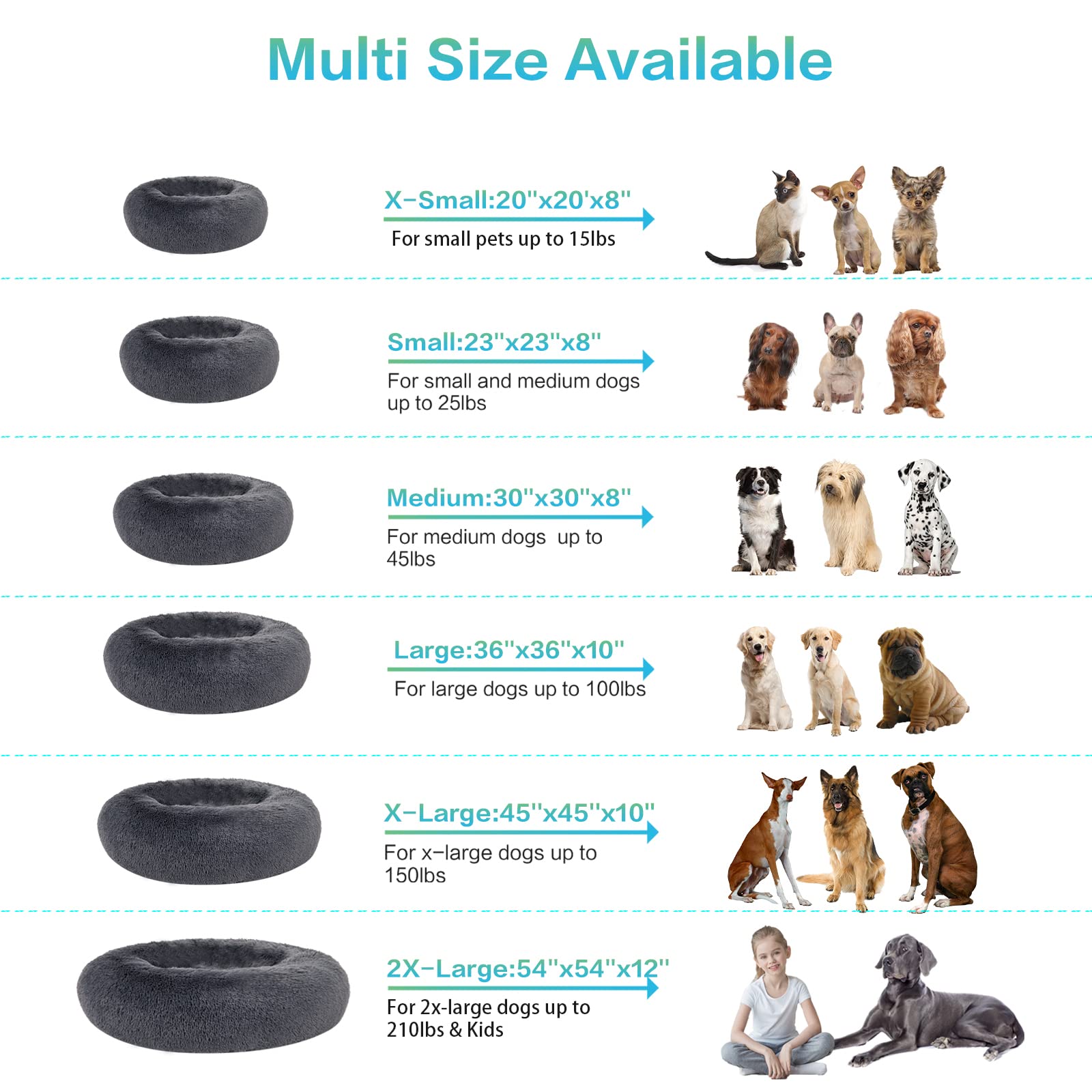 SAVFOX Plush Calming Donut Bed inner padding supports head and neck comfort.