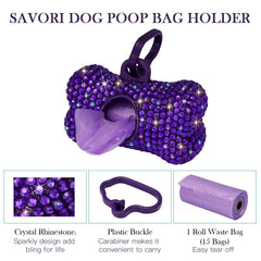 SAVORI compact bone-shaped dispenser designed for easy grip and portability.