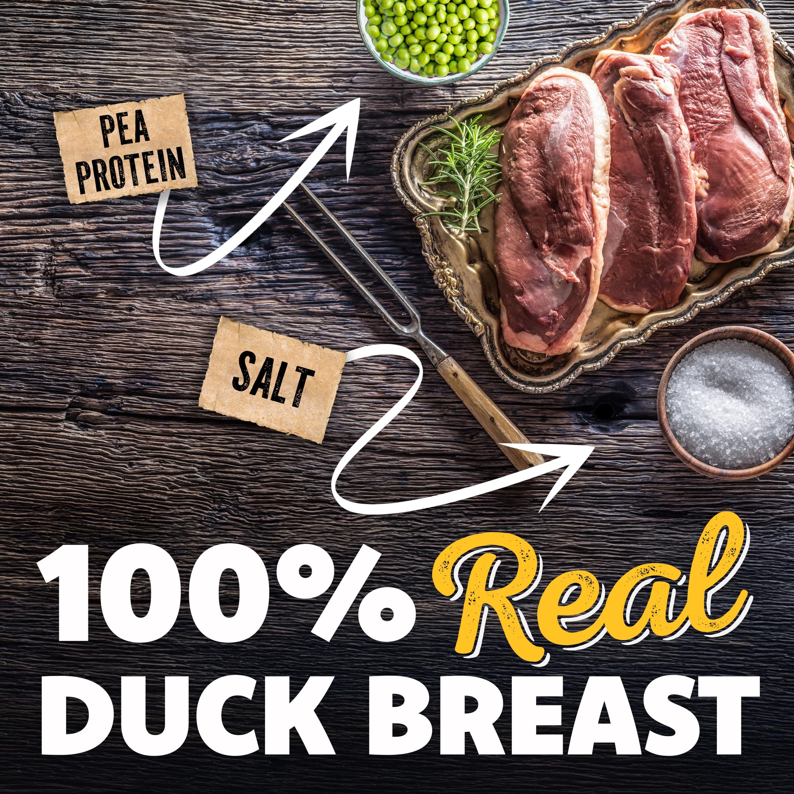 Savory Prime Duck Jerky real duck breast demonstrates simple high protein ingredients