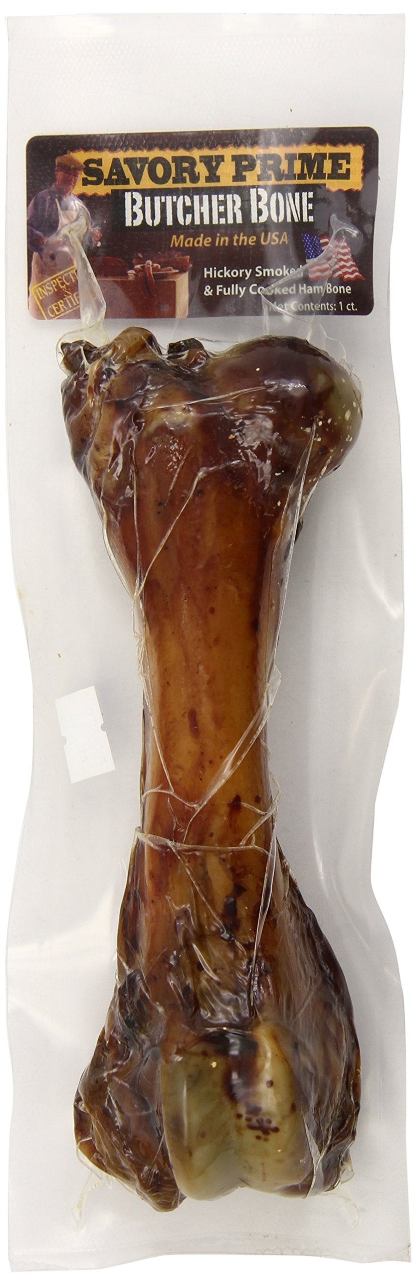 Savory Prime ham bone medium 88801 uncut image highlights natural chew potential
