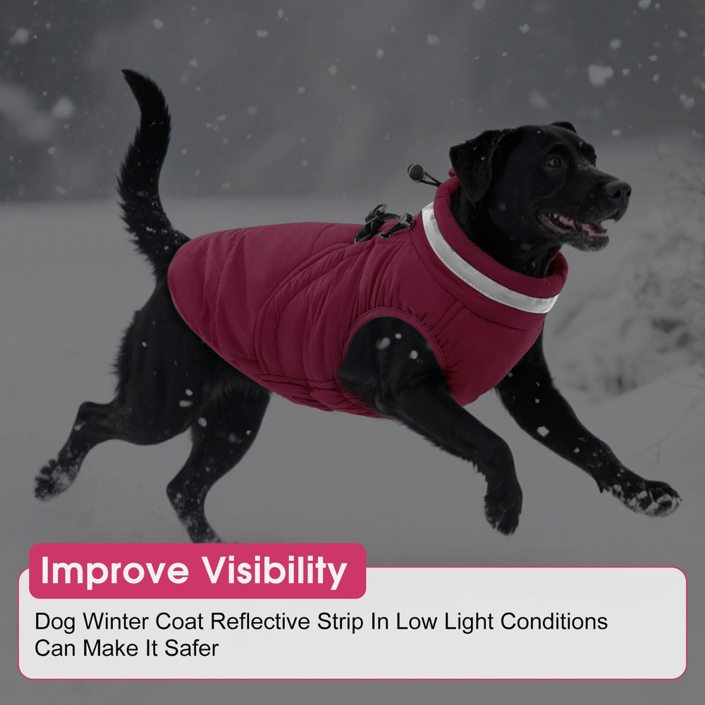 SAWMONG dog coat reflective strip enhances visibility in low light