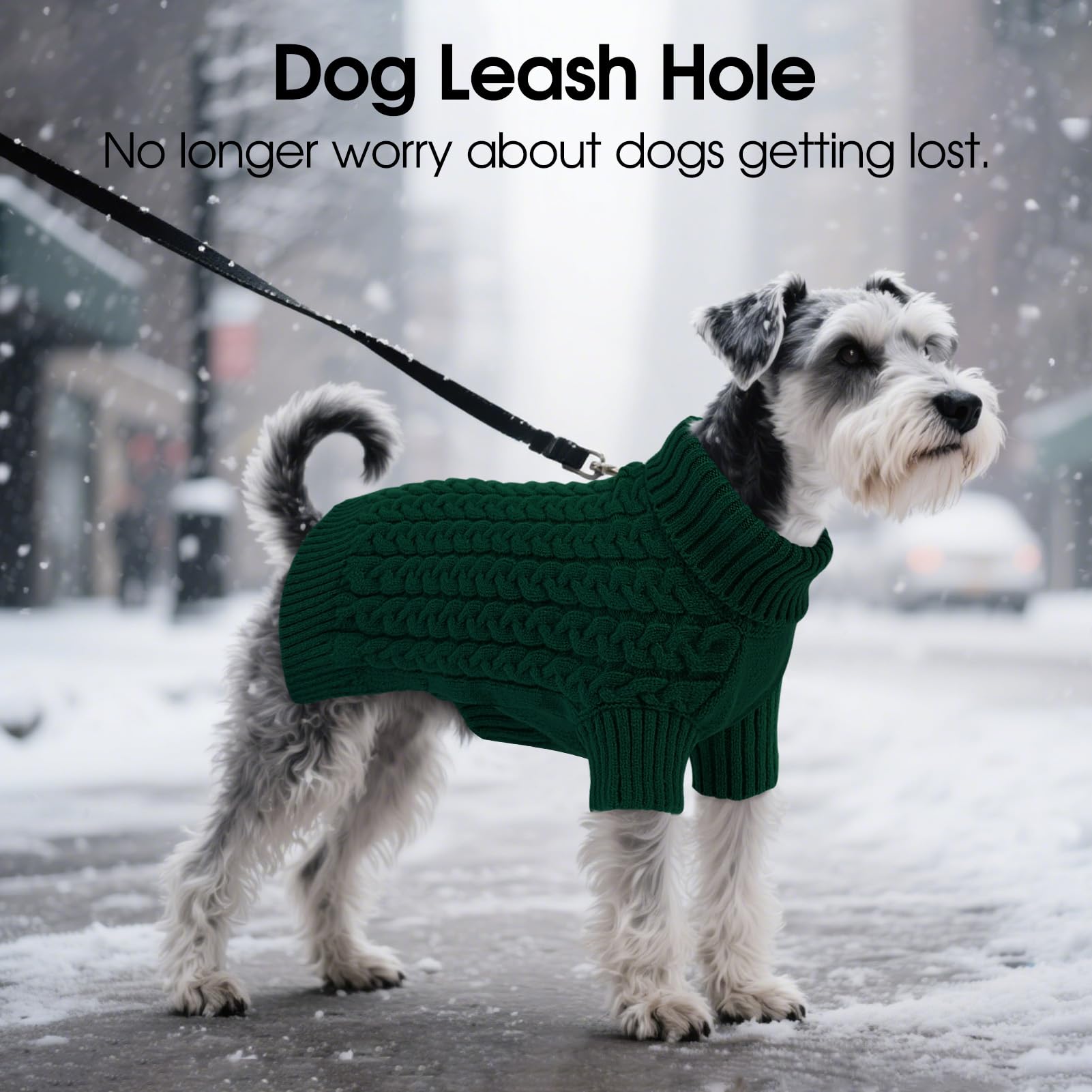 SAWMONG Dog Sweater khaki design complements small to large breeds during daily activities
