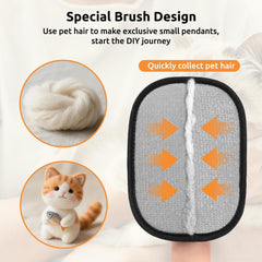 SAWMONG glove pack side—ergonomic grip for comfortable fur grooming