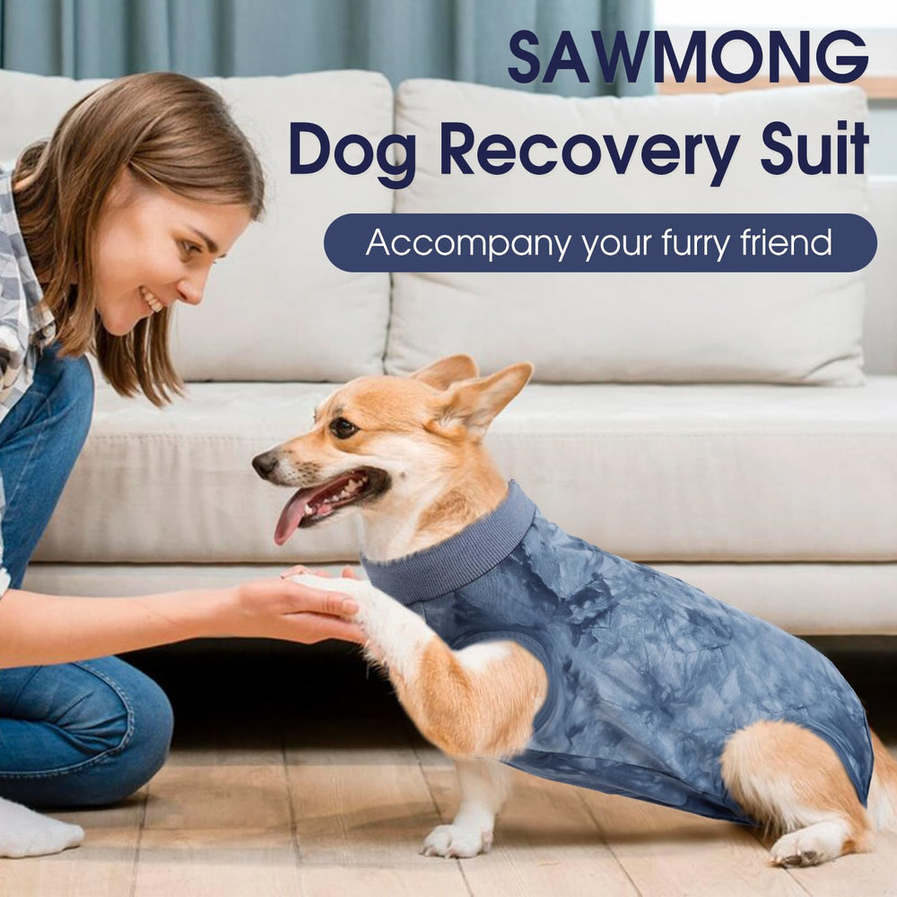 SAWMONG Recovery Suit abdominal round design aids male dogs during recovery