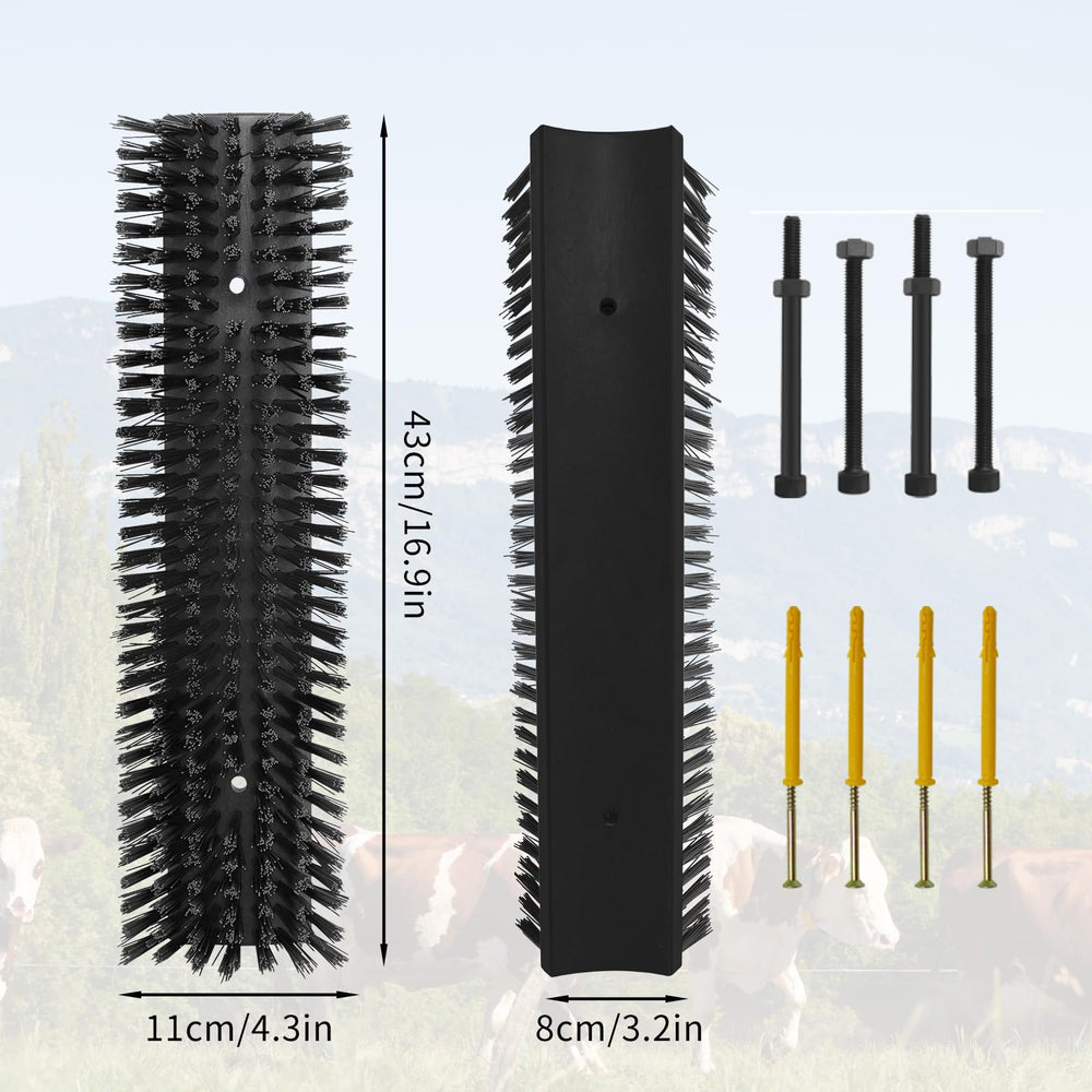 Sayutie livestock scratch brush close-up shows durable plastic construction for long-lasting use