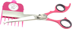 Scaredy Cut right-handed pink scissors offer precise, gentle trimming for sensitive pets.