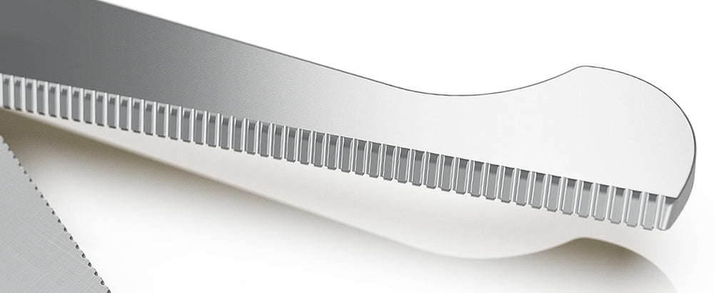 Scaredy Cut safety scissor with low-profile grip handle for comfortable, controlled grooming