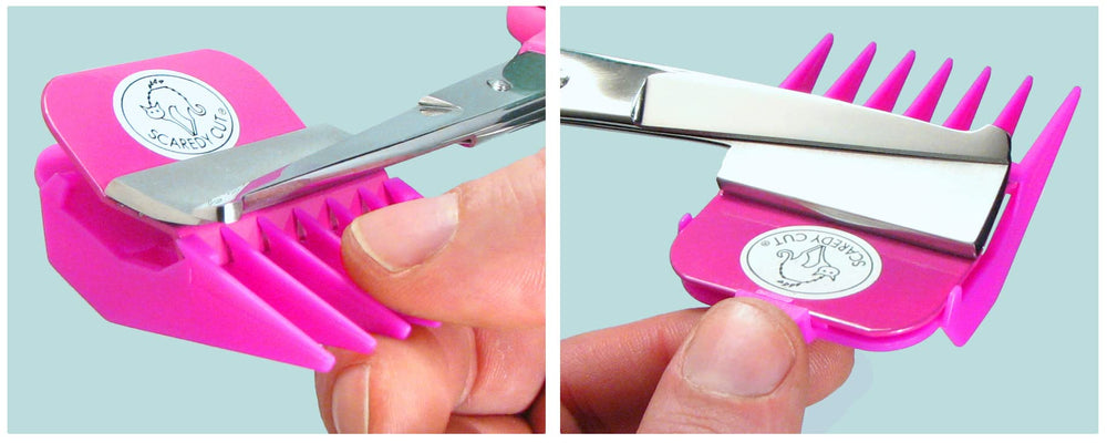 Scaredy Cut storage bag keeps the kit portable for travel and on-the-go grooming.