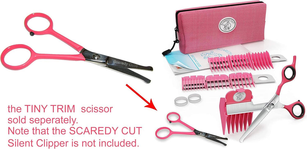 Scaredy Cut Tiny Trim compact tool fits handheld grooming routines.