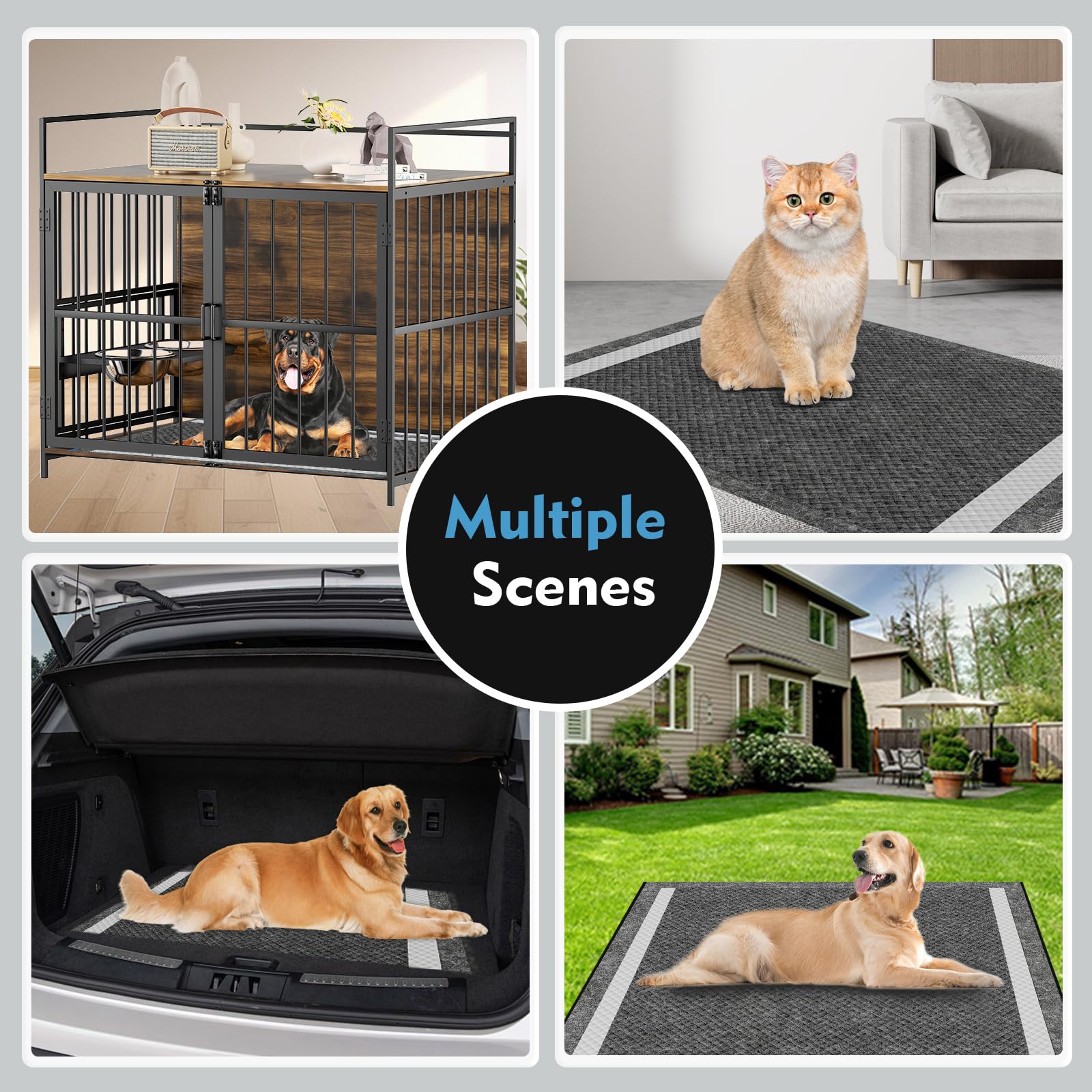 SCLOSE Charcoal Pads leak-proof bottom with anti-slip backing.