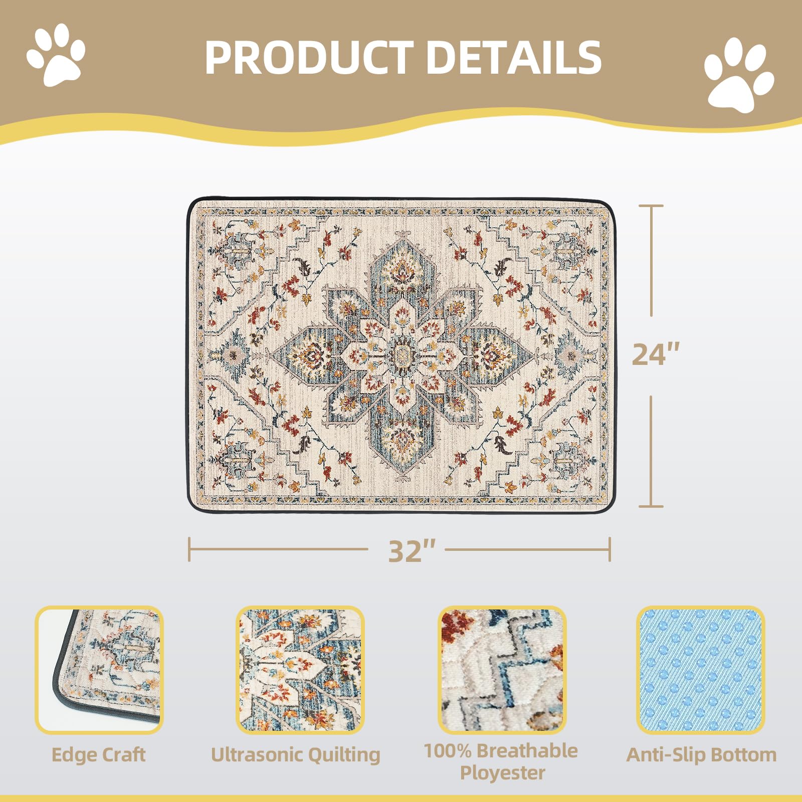 SCLOSE crate pad in use keeps pet areas cozy and protected.