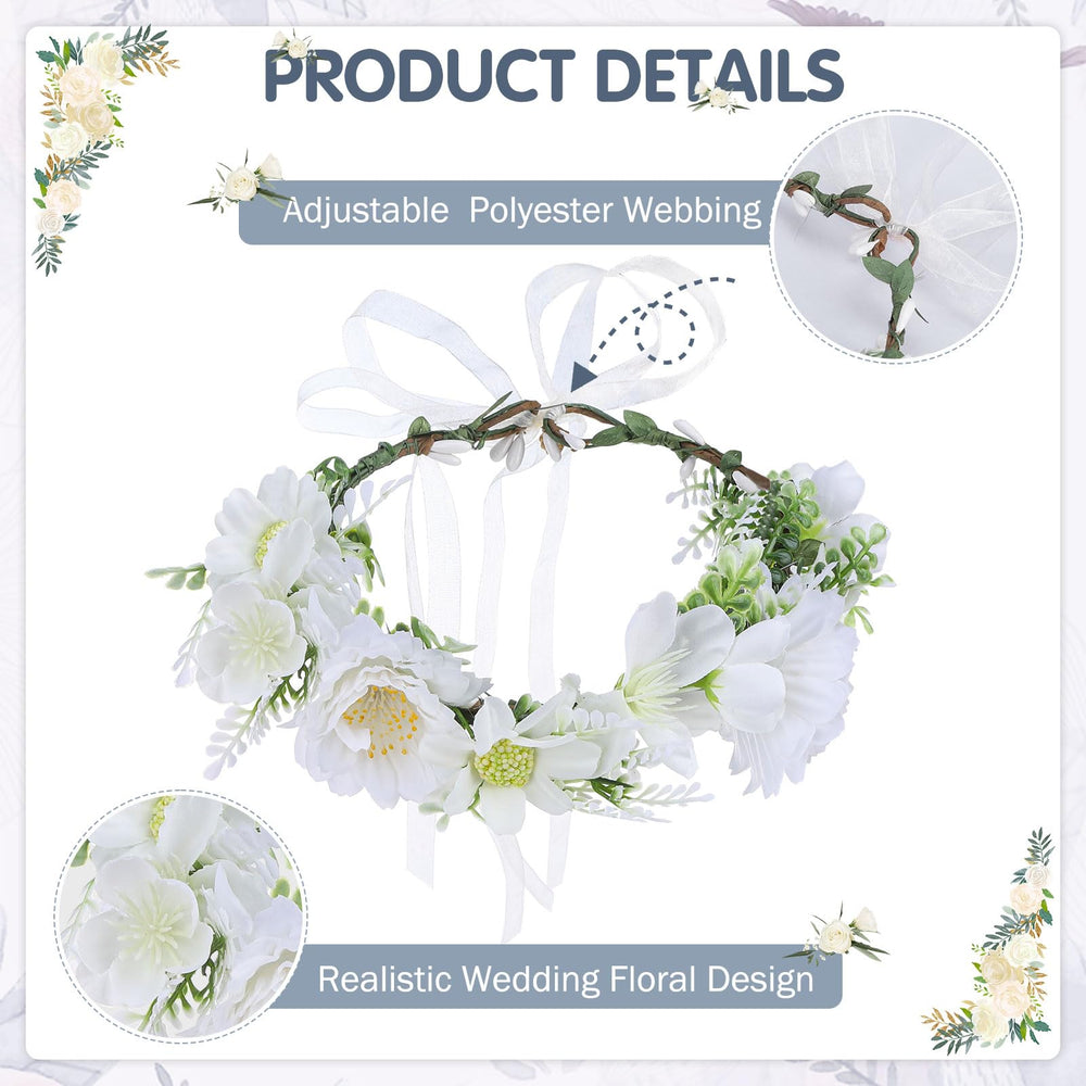 SCENEREAL adjustable wreath fits small dogs for comfortable wear.