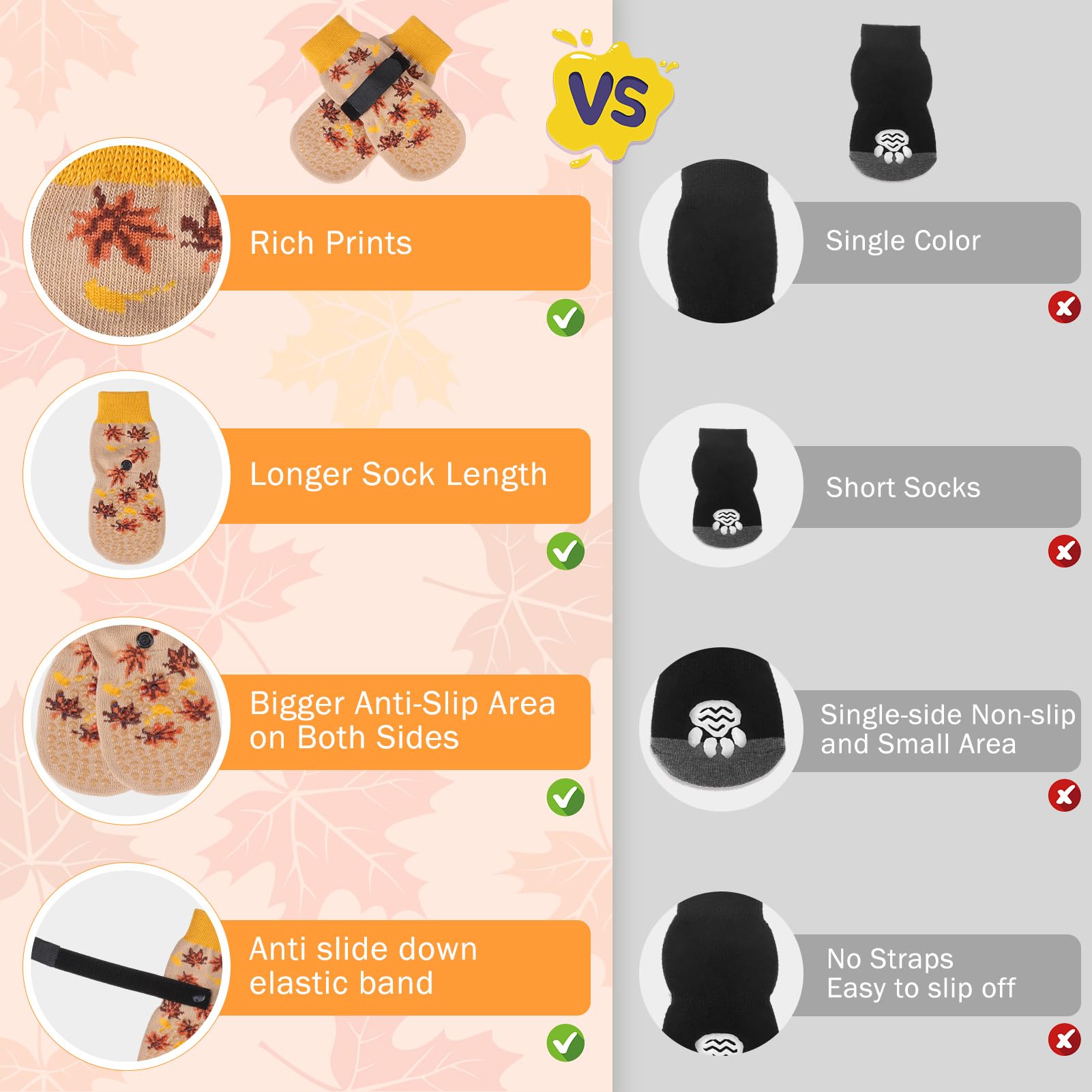 SCENEREAL dog socks with adjustable straps provide secure fit.
