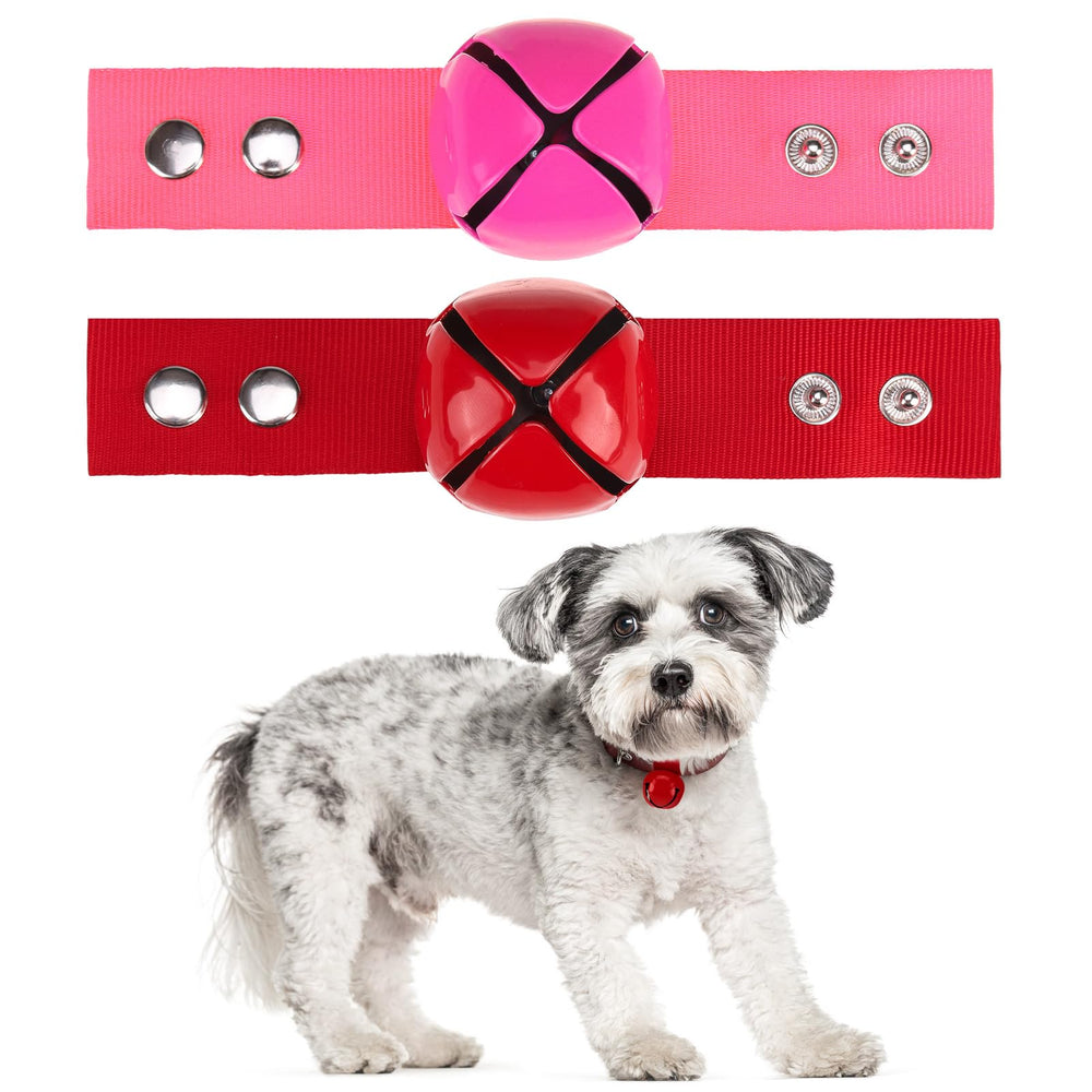 SCENEREAL dog bell closeup shows metal clapper for responsive jingling.