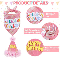 SCENEREAL dog birthday skirt with adjustable fit for easy dressing
