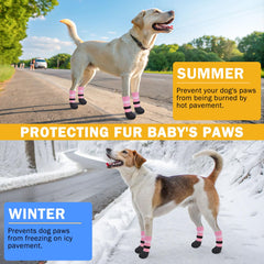 SCENEREAL dog boots closeup of adjustable belt for secure wear.