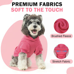 SCENEREAL dog hoodie elastic cuffs and hem ensure a snug fit