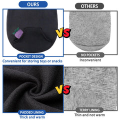 SCENEREAL dog hoodie hat option for extra warmth and style.