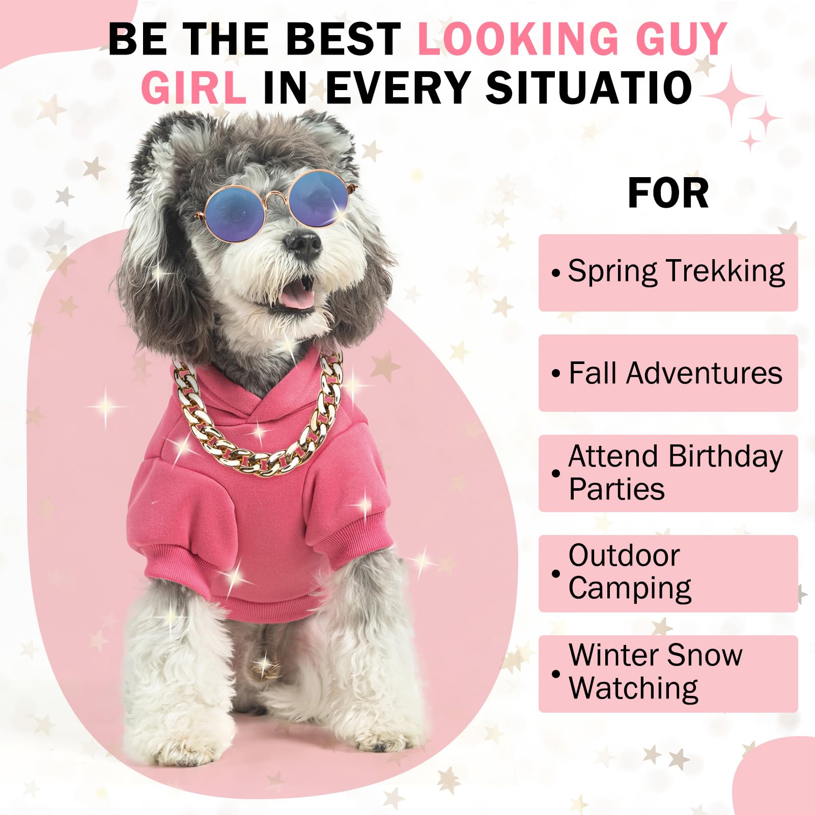 SCENEREAL dog hoodie pocket detail highlights convenient carry for treats