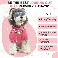 SCENEREAL dog hoodie pocket detail highlights convenient carry for treats