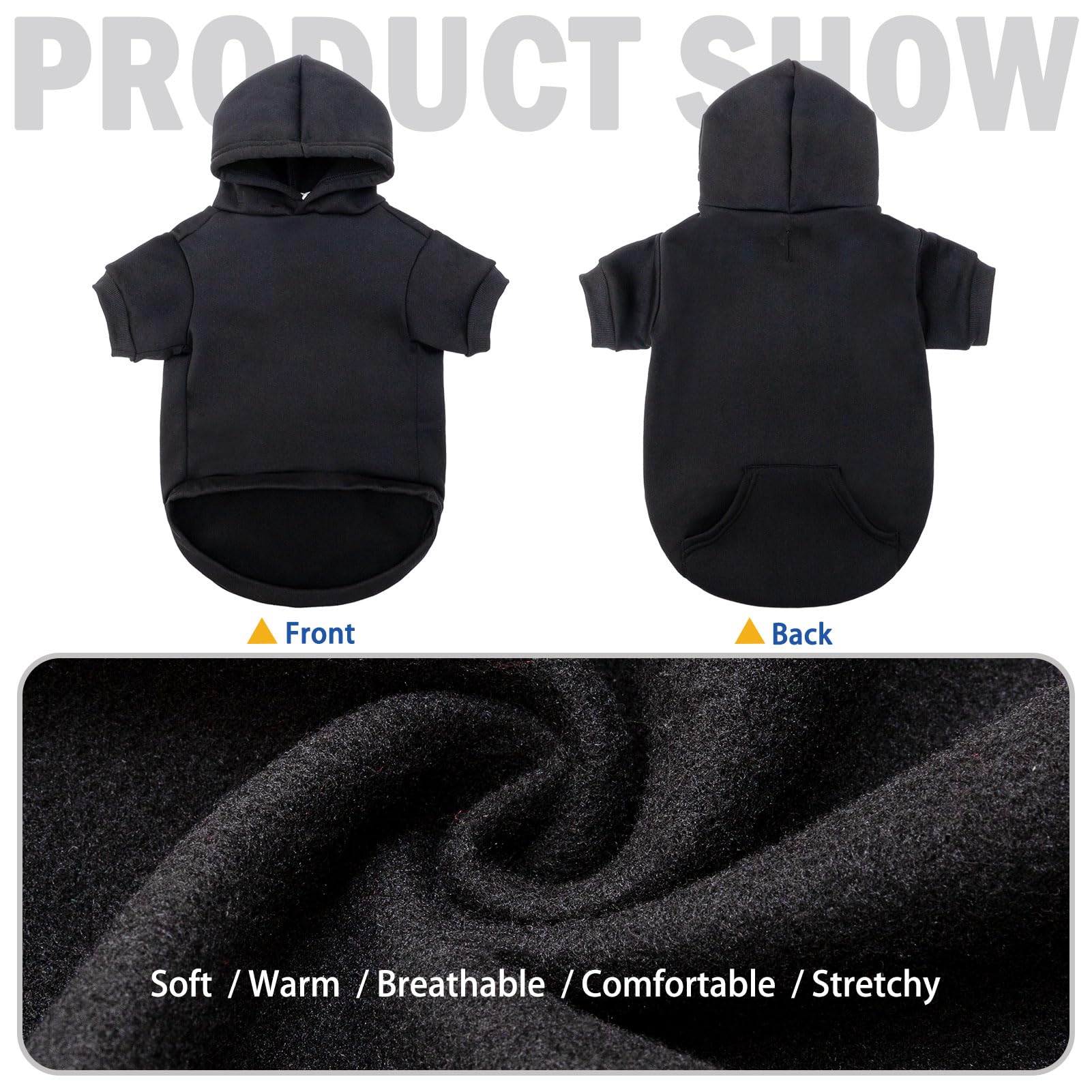 SCENEREAL dog hoodie ideal for daily winter outings.