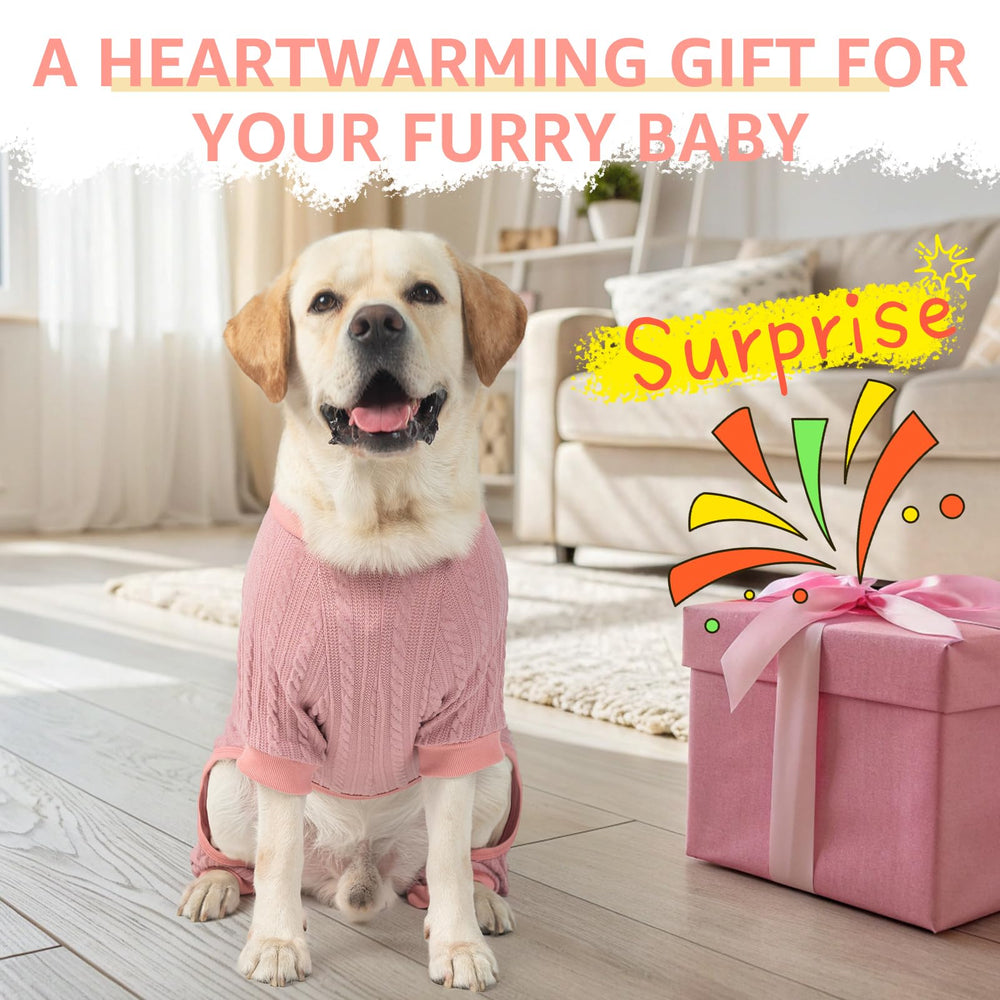 SCENEREAL dog pajamas back drawstring adjustability for secure fit during play.