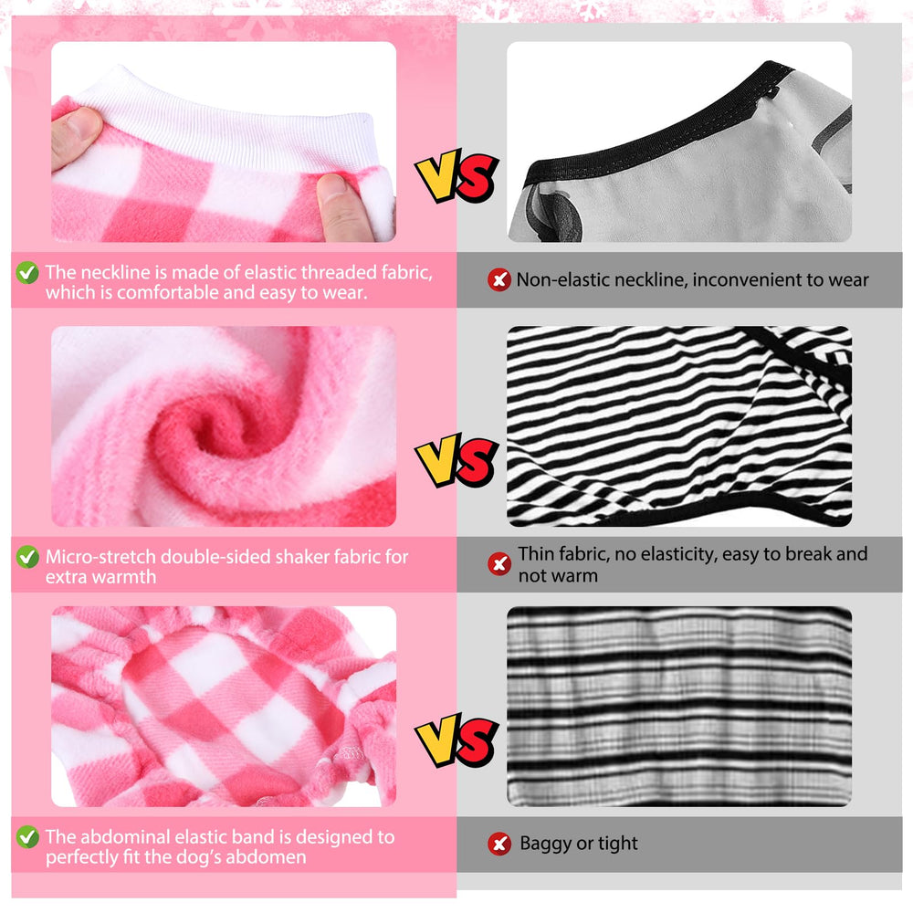 SCENEREAL dog pajamas elastic-waist secure comfortable fit.