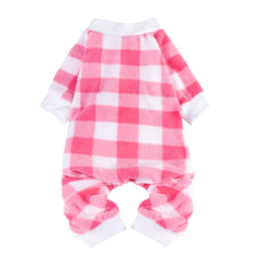 SCENEREAL dog pajamas pink-onesie cozy warmth on chilly walks.