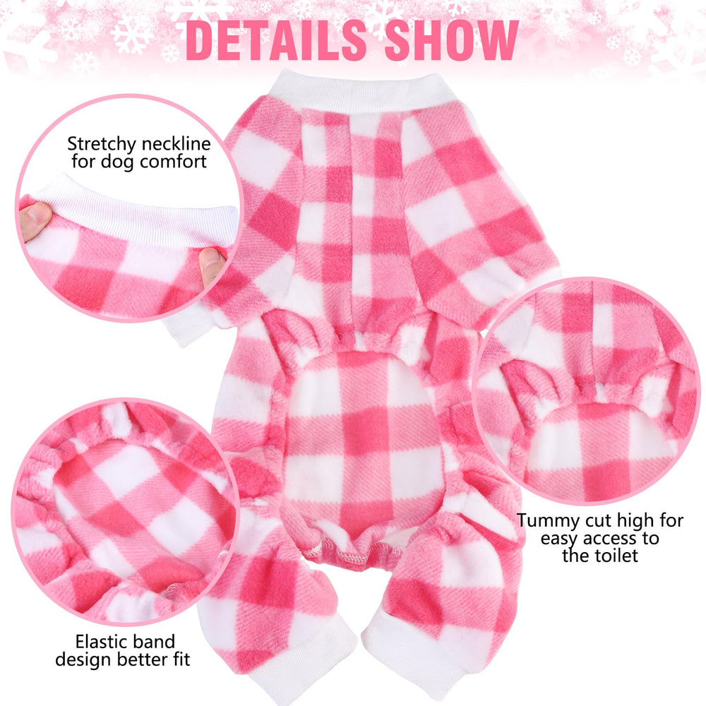SCENEREAL dog pajamas soft-fleece texture for all-day comfort.